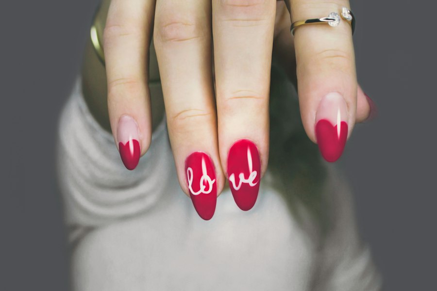 Pink manicure, salon result